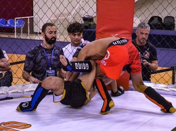 Acción en la jaula de MMA